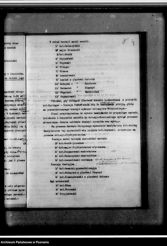 Obraz 8 z jednostki "Protokoły zebrań Zarządu Okręgu Poznańskiego"