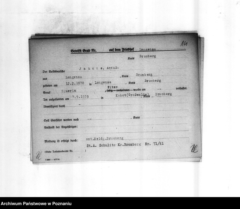 Obraz 18 z jednostki "Totenkartei I - P"