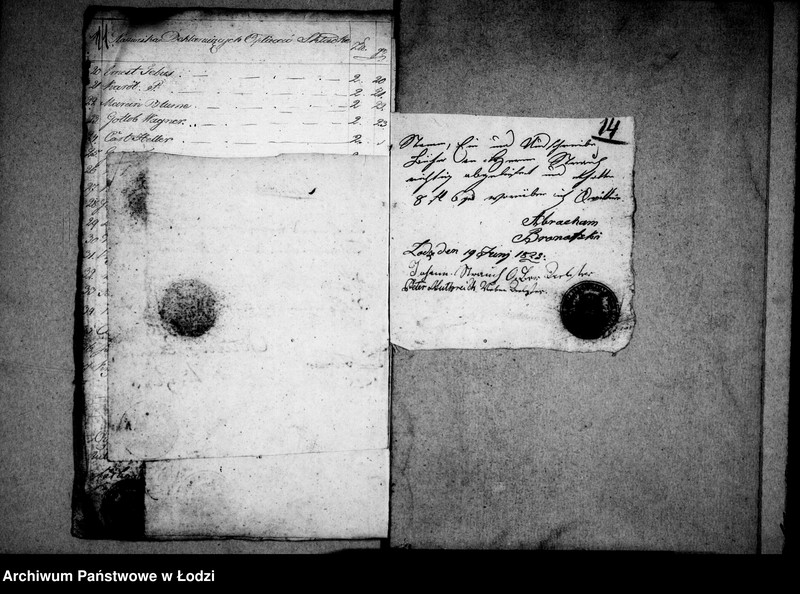 Obraz 13 z jednostki "Akta tyczące się rachunków cechu sukienniczego z fundacji skrzynki rzemieślniczej tegoż cechu"