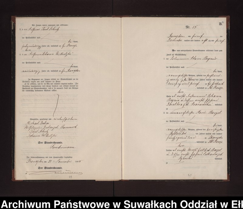 image.from.unit.number "Heiraths-Neben-Register des Preussischen Standes-Amtes Gr. Konopken Kreis Loetzen"