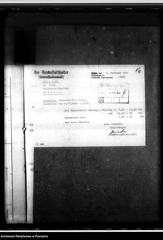 Obraz 20 z jednostki "Dienstzeit bei den Behörden"