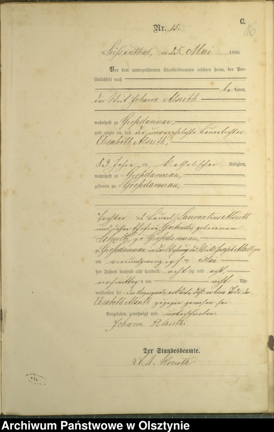 image.from.unit.number "Sterbe-Haupt-Register nr 1 - 52"