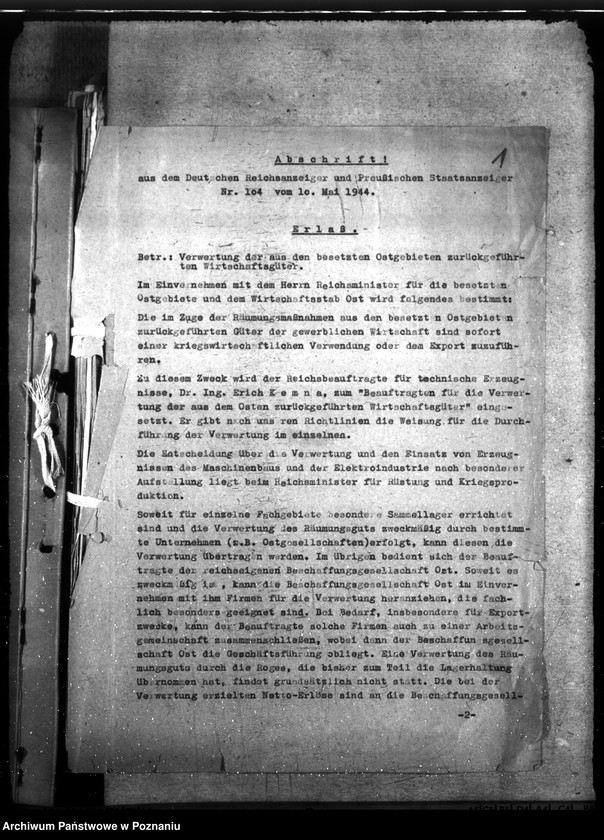 Obraz 5 z jednostki "Aktion Warschau - Hauptakten I (Łupy wojenne zdobyte podczas powstania warszawskiego"