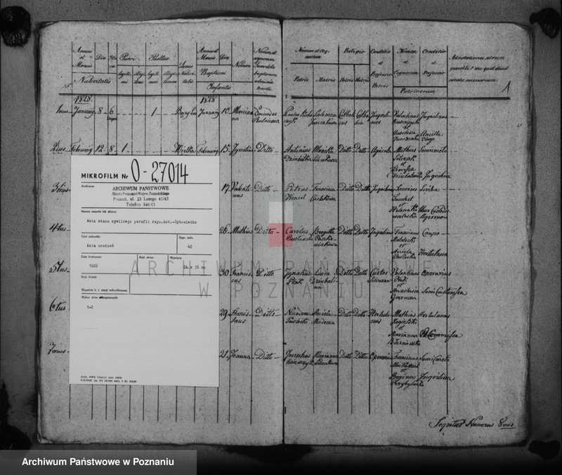 Obraz 3 z jednostki "Duplikat baptisatorum"