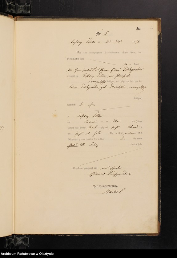 image.from.unit.number "Geburts-Haupt-Register Nr 1 - 11"