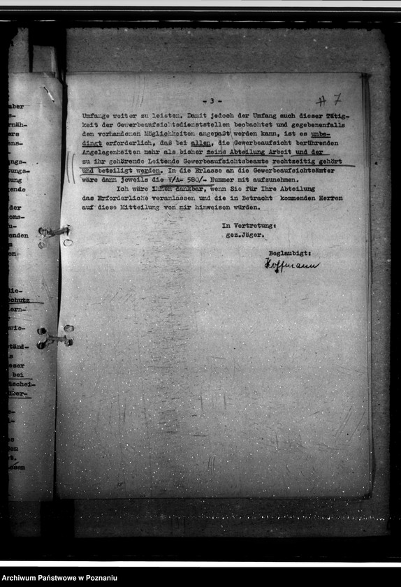 Obraz 11 z jednostki "Geschäftsgang. Dienstzeit. Gewerbeaufsicht. Politische Beurteilung der Beamten. Entlohnung der Polen. Ausder Rede des Gauleiters"