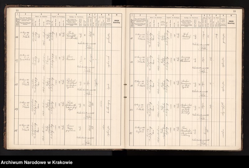 image.from.unit.number "Księga obejmująca wpisy wypadków śmierci Izraelitów w okręgu metrykalnym Krakowskim na rok 1898"