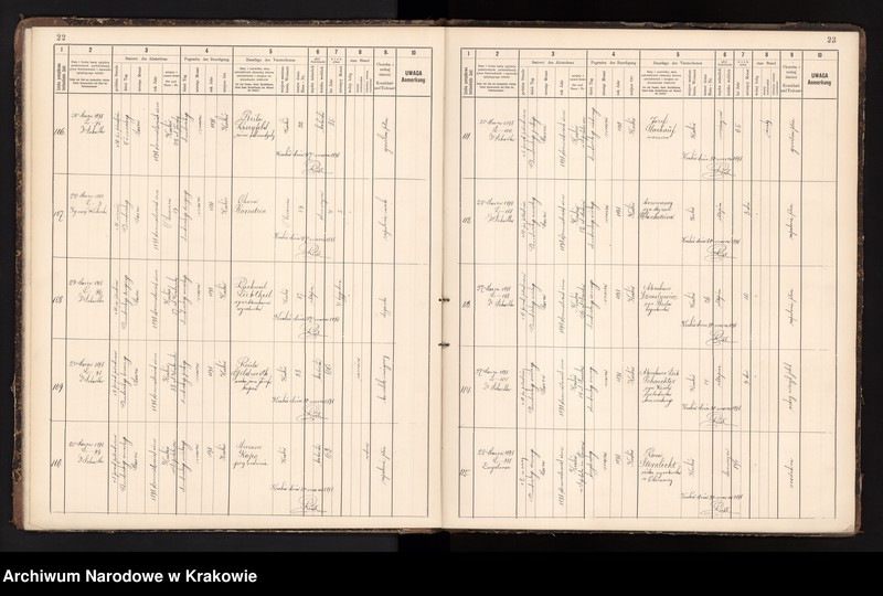 image.from.unit.number "Księga obejmująca wpisy wypadków śmierci Izraelitów w okręgu metrykalnym Krakowskim na rok 1898"