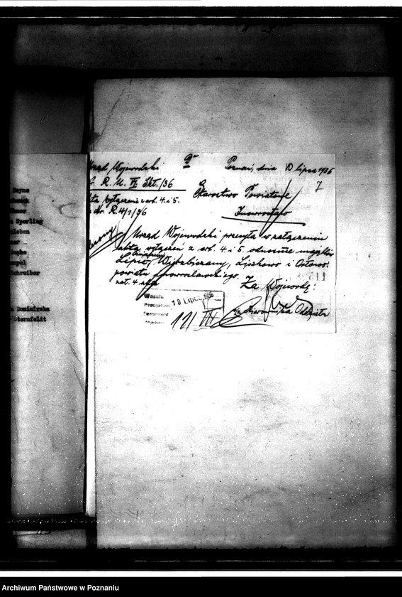 Obraz 11 z jednostki "Sprawy ogólne dotyczące wyłączeń z art.. 4 i 5 ustawy o wykonaniu reformy rolnej z terenu powiatu inowrocławskiego"