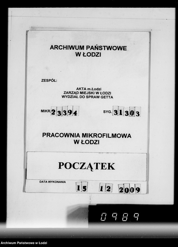 Obraz 1 z jednostki "H.T.O. [Korespondencja z Haupttreuhandstelle Ost w sprawach finansowych oraz majątku żydowskiego]"