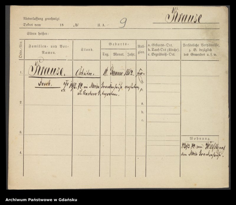 image.from.unit.number "Karty meldunkowe: Krause Ida - Krause Johann"