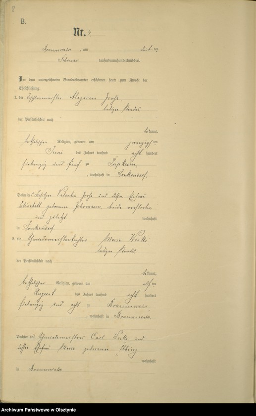 image.from.unit.number "Heiraths-Haupt-Register Nr 1 - 15"