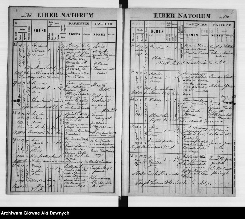 image.from.unit.number "Parafia: Lwów, Bazylika Metropolitalna. Dekanat: Lwów. Księga metrykalna urodzeń, ślubów i zgonów dla parafii miejskiej."