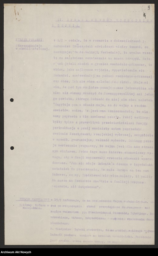 image.from.unit.number "Raporty z prasy polskiej w spr. Kresów Polskich dwutygodniowe. T. I"