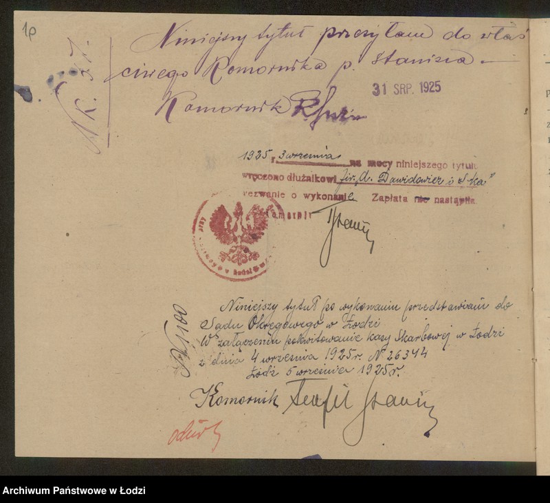 Obraz 12 z jednostki "Aron Dawidowicz- ekspedycja przewozowa i paczek pocztowych"