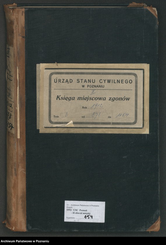 Obraz 2 z jednostki "Księga miejscowa zgonów tom III [Rejestr główny zgonów]"