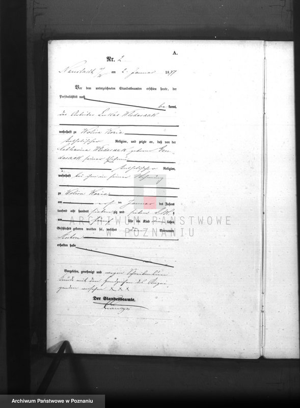 Obraz z zespołu "Urząd Stanu Cywilnego Nowe Miasto nad Wartą (pow. jarociński)"