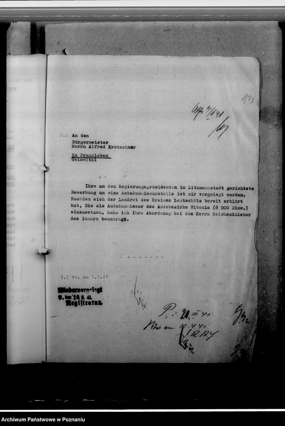 Obraz 17 z jednostki "Kretschmar, Alfred - komisarz obwodowy"