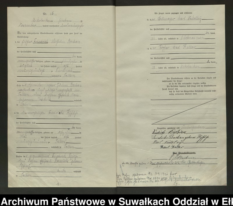 image.from.unit.number "Heirats=Haupt=Register des Königlichen Preussischen Standes-Amtes Nikolaiken Kreis Sensburg"
