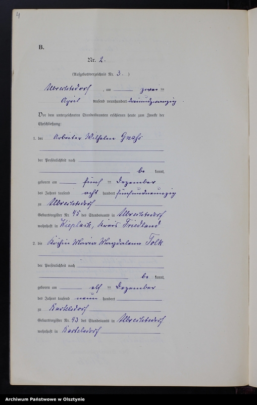 image.from.unit.number "Heiraths-Neben-Register Nr 1 - 11 [ Księga małżeństw - wtóropis ]"