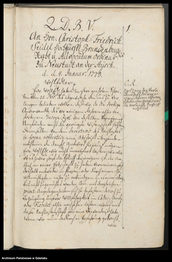 image.from.unit.number "[Liber missivarum]. Namen - Register […]. Register der in den vorhergehenden Briefen enthaltenen Sachen"