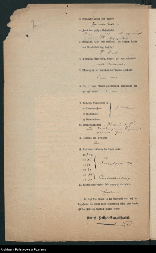 Obraz 10 z jednostki "A. betr. Wilhelm von Kleist, Lieutenant a.D."