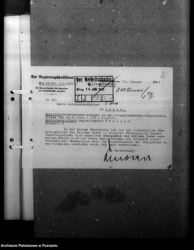 Obraz 6 z jednostki "Ortsnamenänderung Kreis Turek"