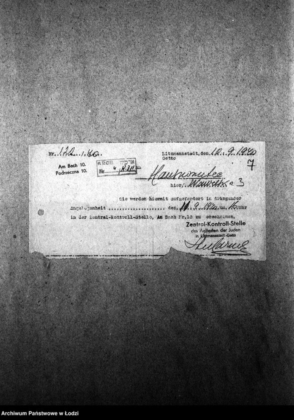 Obraz 10 z jednostki "[Kuchnia nr 311, ul. Wawelska 3/5. Kuchnia nr 127, ul. Wawelska 7. Działalność kuchni, personel, konsumenci, kontrole]"