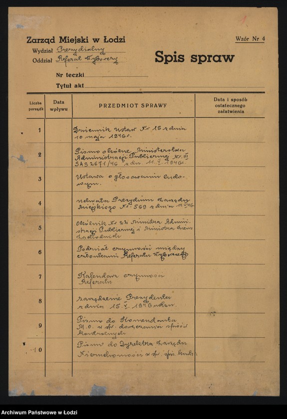 Obraz 3 z jednostki "Sprawy organizacyjne"