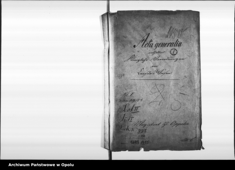 Obraz 4 z jednostki "Acta generalia enthaltend Königliche Verordnungen vom Censur-Wesen Vol. I de anno 1819"