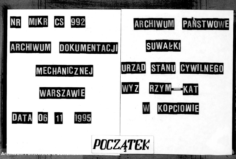 image.from.unit.number "Duplikat Aktov Rodivšichsja Brakosočetavšichsja i Umieršich Kopciovskago Rimsko-Katoličeskago Prichoda na 1885 god"