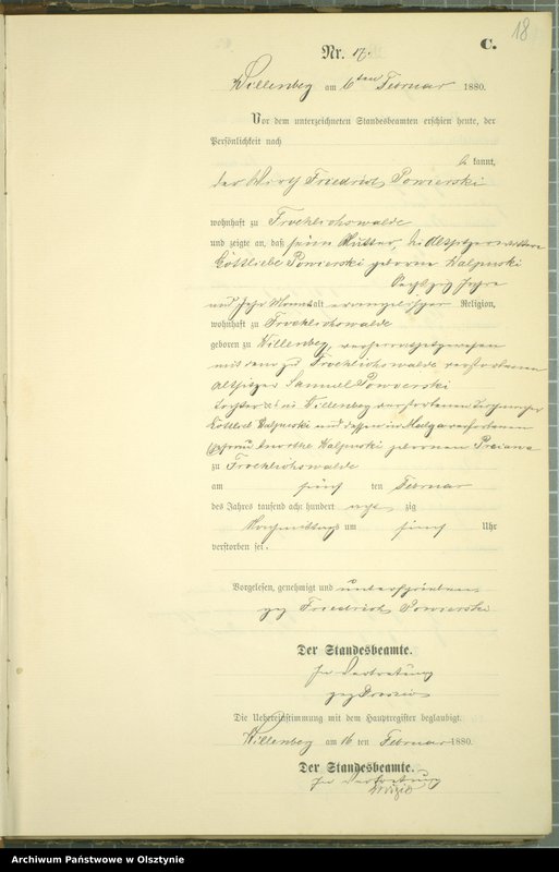 image.from.unit.number "Sterbe-Neben-Register Nr 1 - 152"