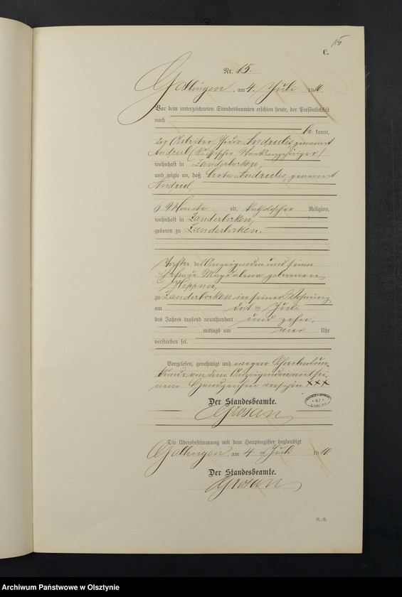 image.from.unit.number "Sterbe-Neben-Register Nr 1 - 27"