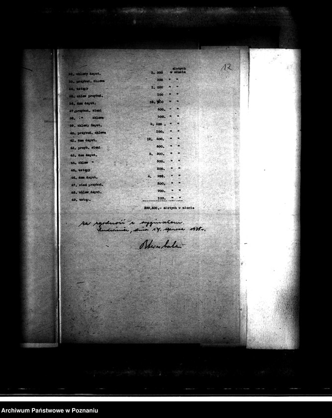 Obraz 18 z jednostki "Majątek Jankowo /Ludwiniec/ powiatu mogileńskiego wyłączenie z art. 5 ustawy o wykonaniu reformy rolnej"