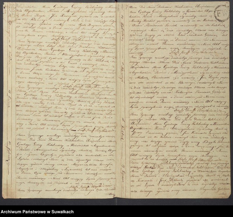 Obraz 5 z jednostki "Akta Zeyscia Stanu Cywilnego Gminy Kaletnickiey, od 1-go Stycznia 1821 do dnia ostatniego Grudnia tegoż Roku"