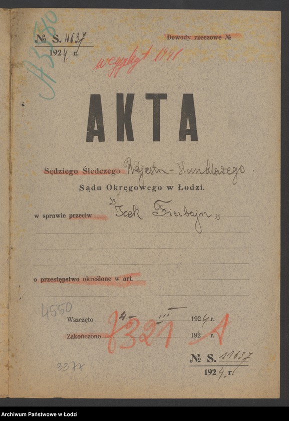 Obraz 2 z jednostki "Icek Fiszbajn- sprzedaż węgla i drzewa"