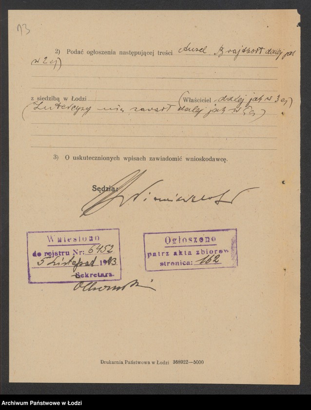 Obraz 15 z jednostki "Ajzel Brajtbort- sprzedaż mąki"