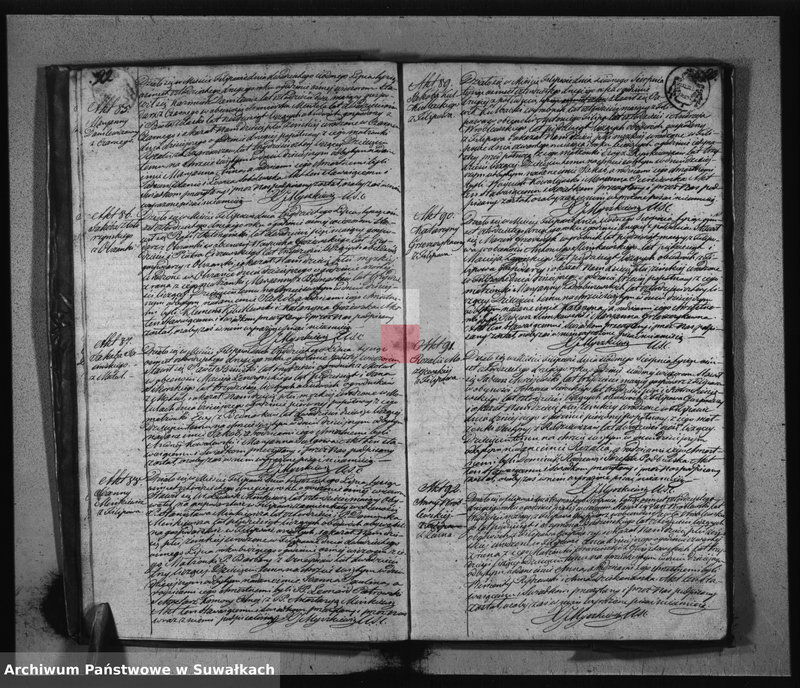 image.from.unit.number "Duplikat Akt Urodzonych, Zaślubionych i Umarłych Parafii Filipowskiey za rok 1842"