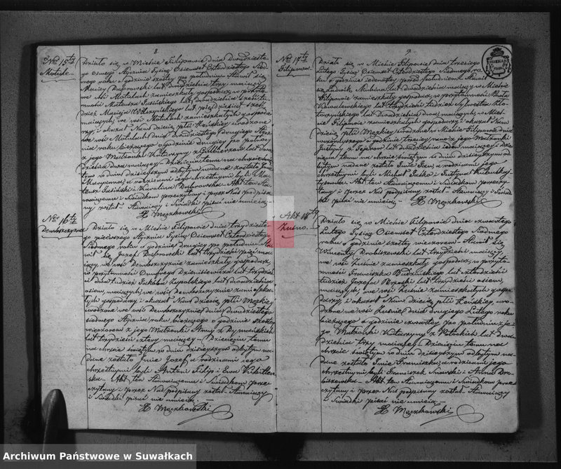 image.from.unit.number "Duplikat do zapisywania Aktów Urodzonych Zaślubionych i Zmarłych w Parafii Filipowskiey na rok 1847-my"