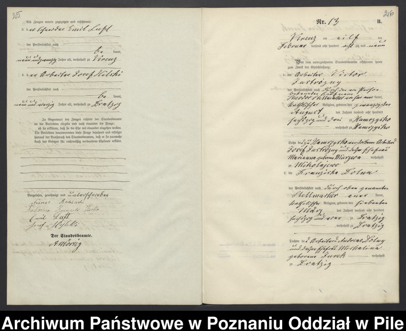Obraz 16 z jednostki "Księga małżeństw"