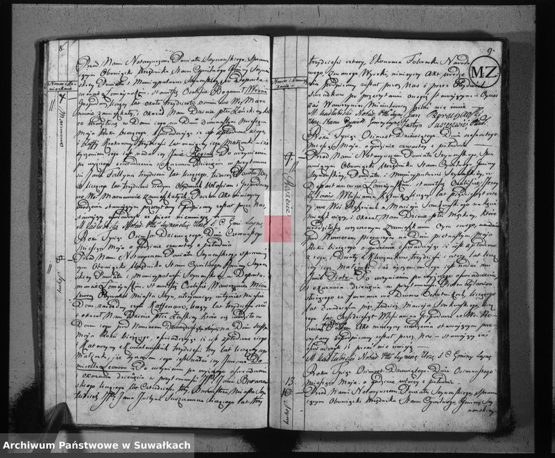 image.from.unit.number "Akta urodzonych gminy seyneńskiej od 1-go maja 1809 r."