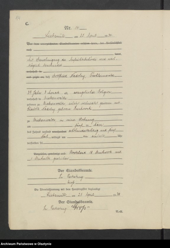 image.from.unit.number "Sterbe-Neben-Register Nr 1 - 32"