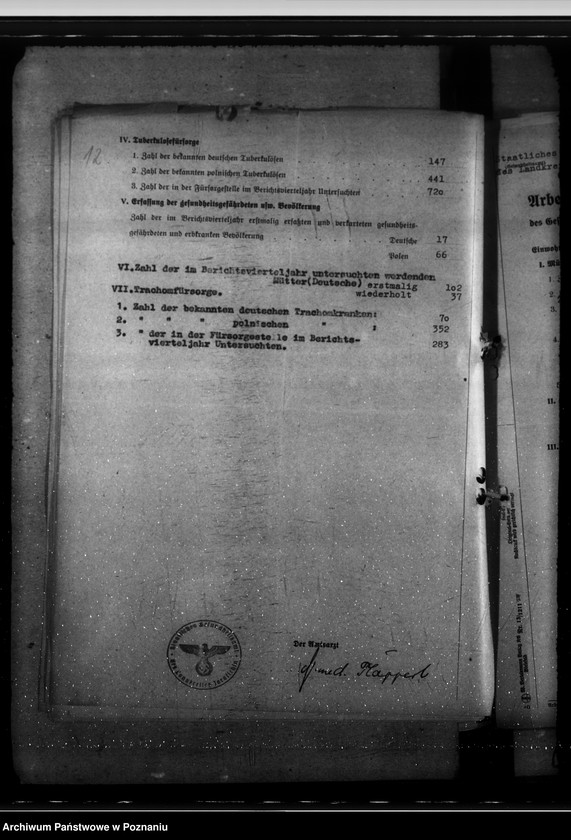 Obraz 16 z jednostki "Arbeitsübersichten der Gesundheitsämter"