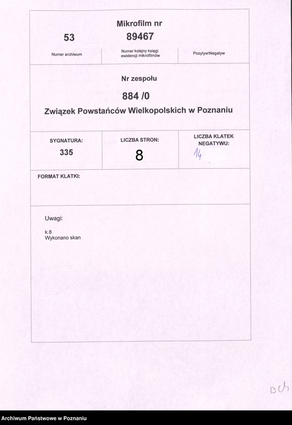 Obraz 13 z jednostki "Swarzędz, powiat Poznań - akta koła."