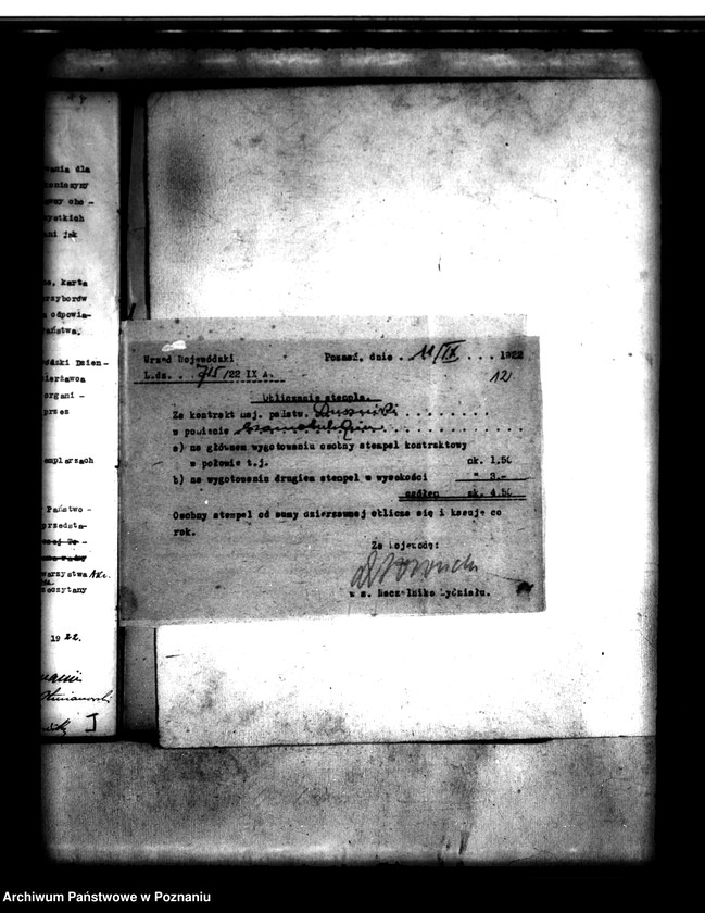 image.from.unit.number "/Umowy dzierżawne majątku Duszniki powiatu szamotulskiego/ zawarte między Towarzystwem Akcyjnym,,Siew" w Poznaniu a Okręgowym Urzędem Ziemskim"
