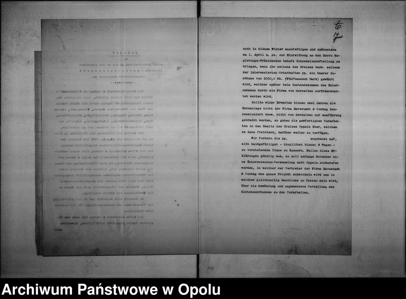 Obraz 10 z jednostki "Acta des Magistrats zu Oppeln betreffend Kleinbahnproject Oppeln-Sakrau-Carlsmarkt Vol. I"