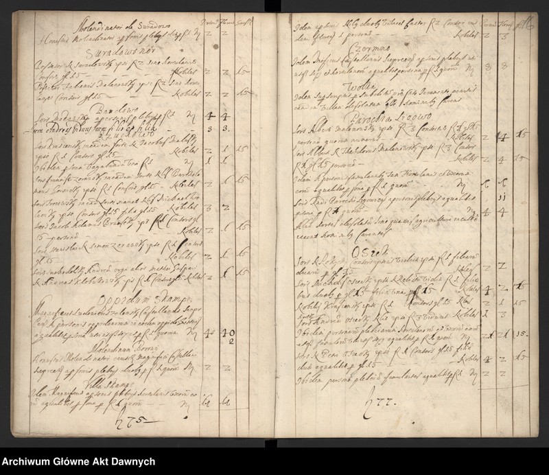 image.from.unit.number "Rozliczenie pogłównego i poboru z 1664 r. - czy to 150, czy 151?."