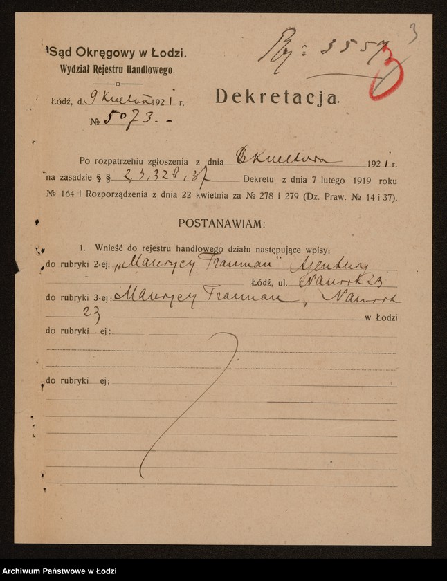 Obraz 5 z jednostki "Maurycy Trauman - ajentura"