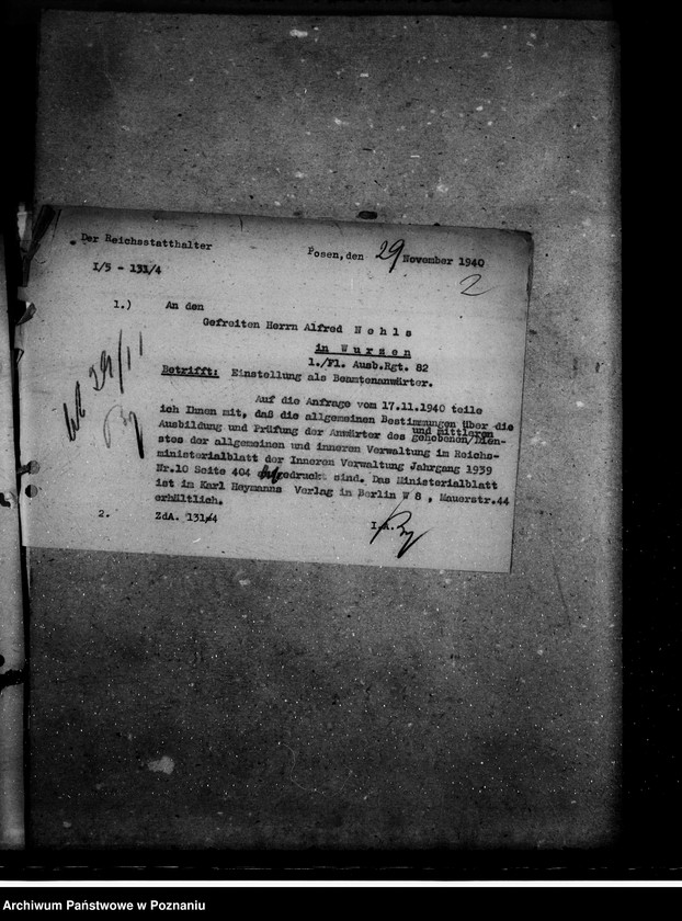 Obraz 6 z jednostki "Bewerbungsgesuche um Anstellung"