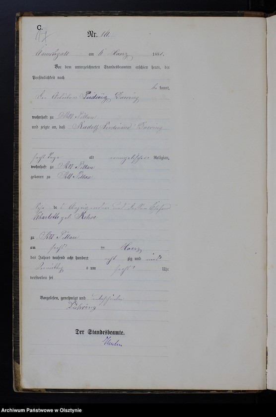 image.from.unit.number "Sterbe-Haupt-Register Nr 1 - 83"